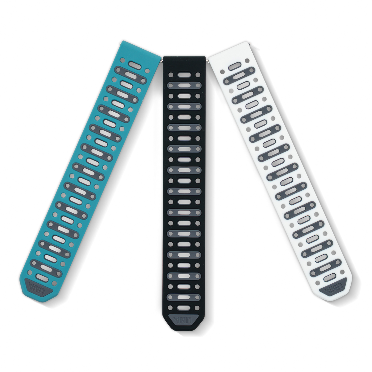 UNA - Silicone Strap in Charcoal, view 4
