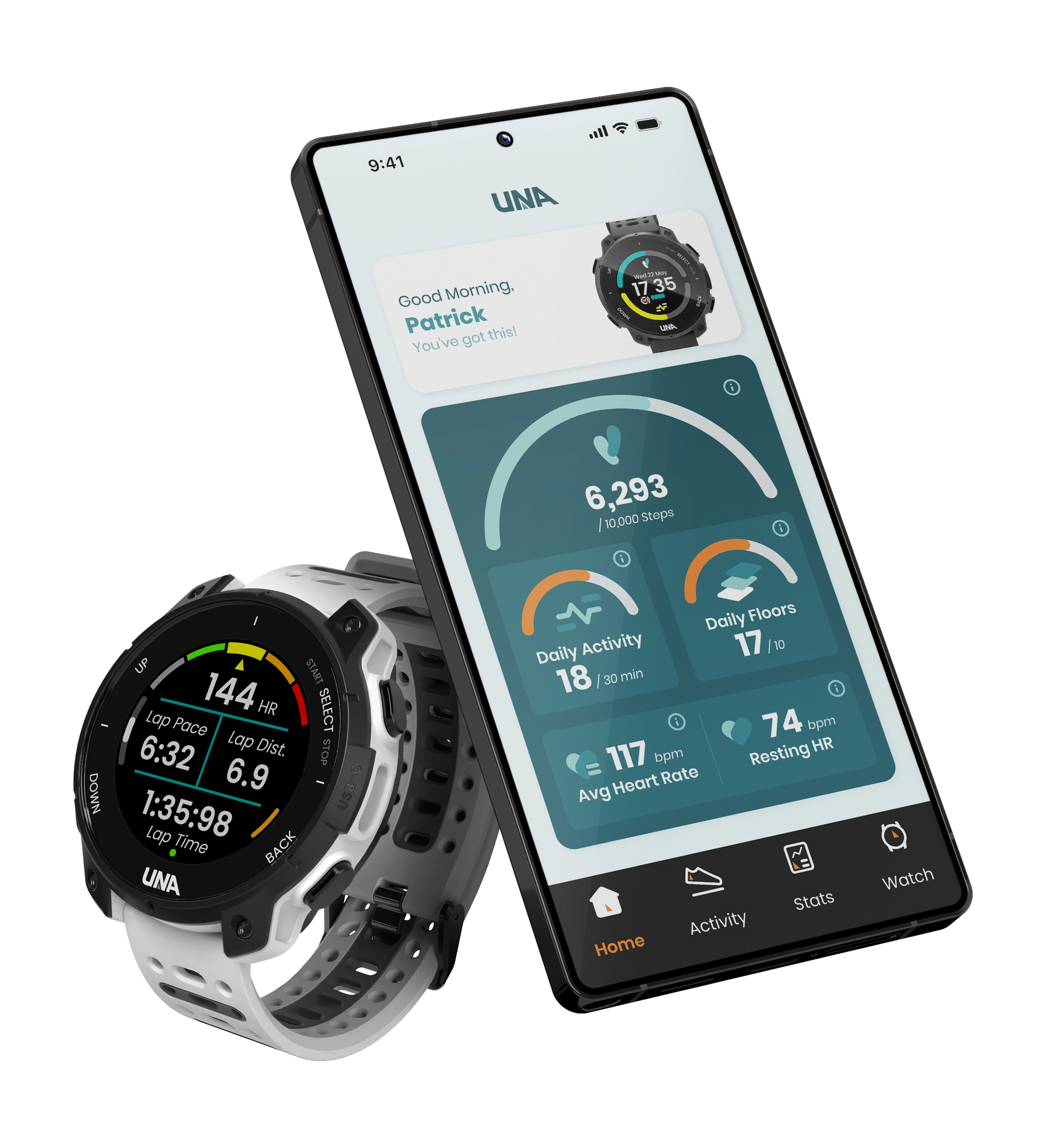 Three UNA GPS watches